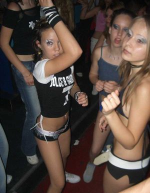Young stripper, American teenie party